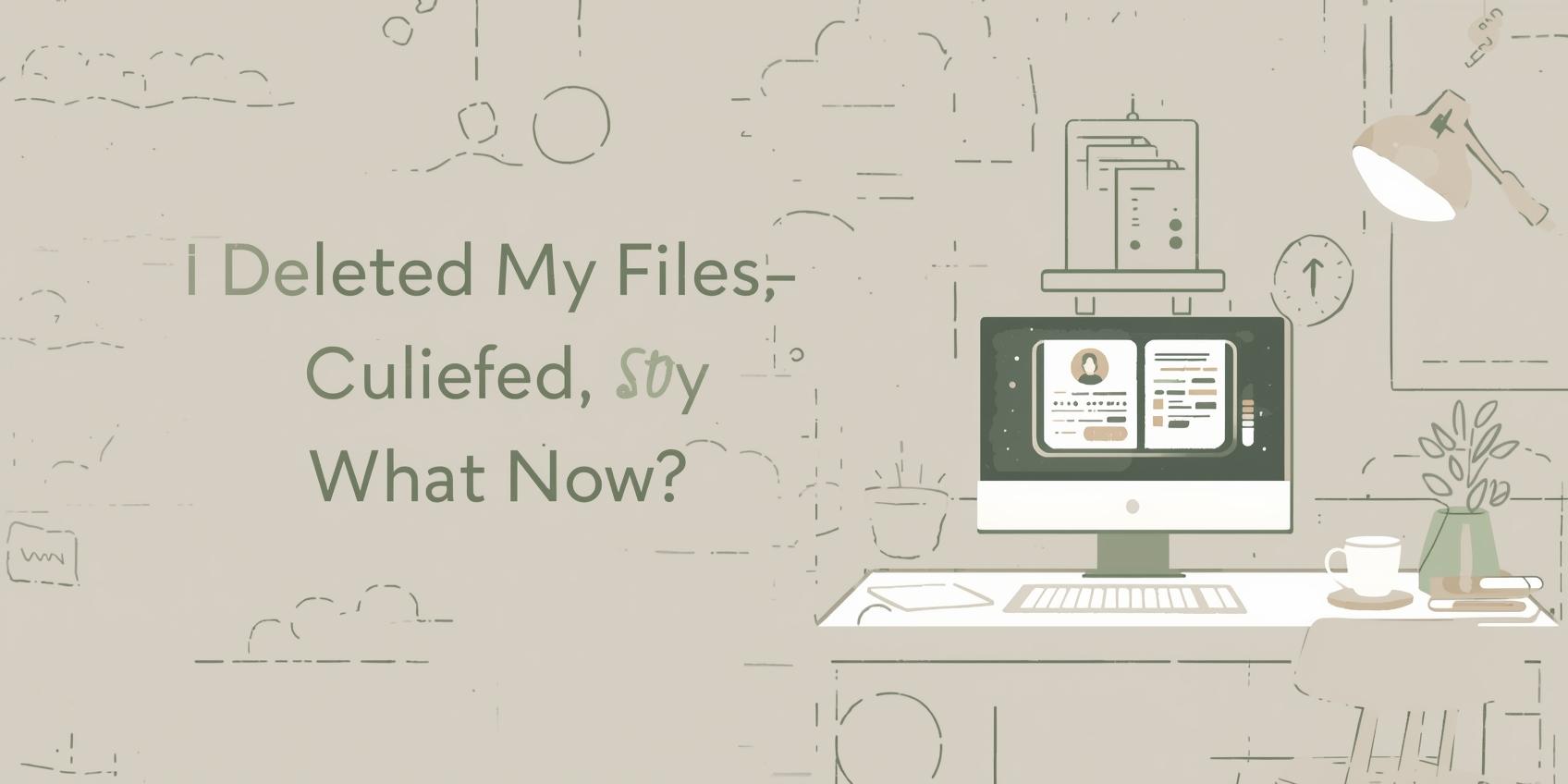 I Deleted My Files—What Now? A Calm, Practical Recovery Guide